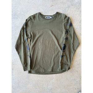 Bape Multi Logo Long Sleeve Tee